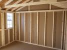 10x12 Peak Style Storage Shed Interior